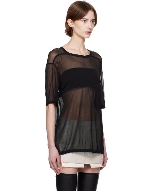 Rick Owens ブラック Hollywood Brad Tシャツ Black