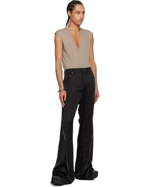 Rick Owens Black Hollywood Bolan Banana Trousers for men