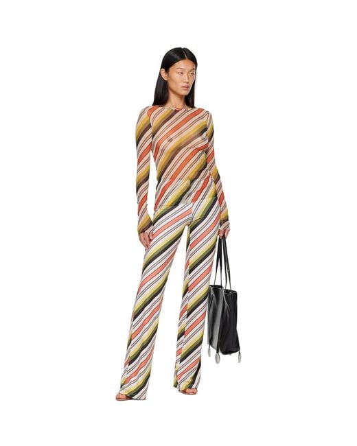 Jean Paul Gaultier Multicolor 'The Retro Stripe' Top