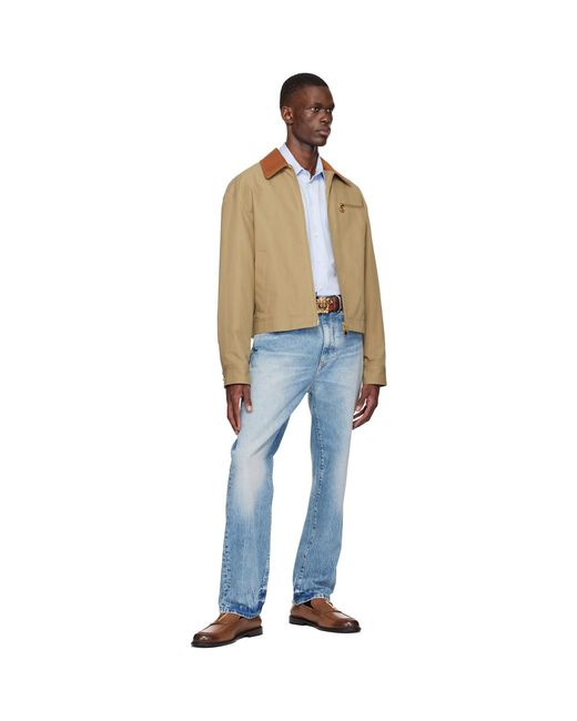Versace Black Cotton Canvas Blouson Jacket for men