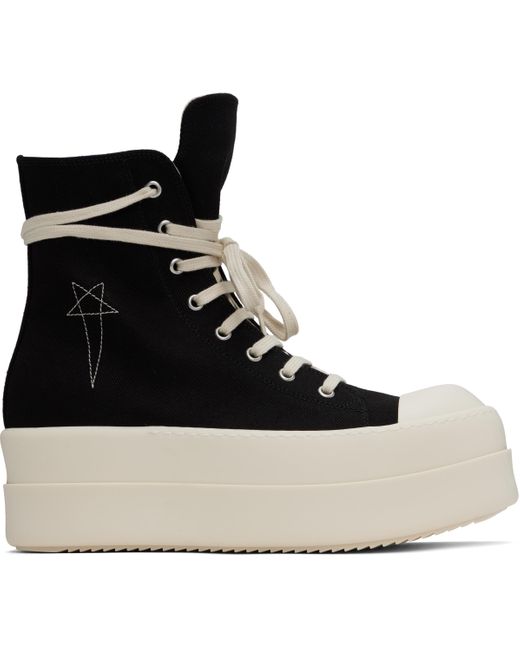 メンズ Rick Owens ブラック Hollywood Double Bumper Sneaks スニーカー Black