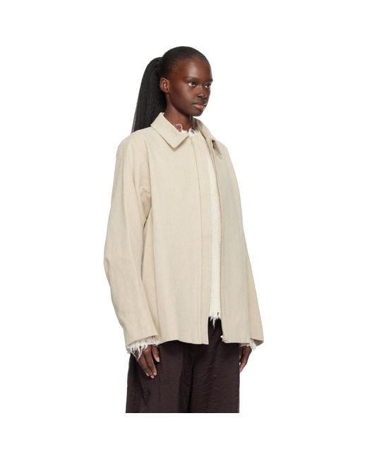 Lauren Manoogian Natural Canvas Work Jacket