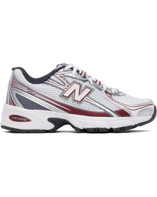 New Balance Black Burgundy 740 Sneakers for men