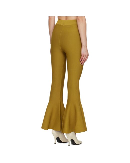 AMI Yellow Godet Short Lounge Pants