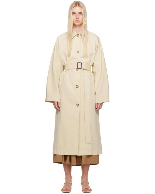 Totême  Natural Tan Tumbled Trench Coat