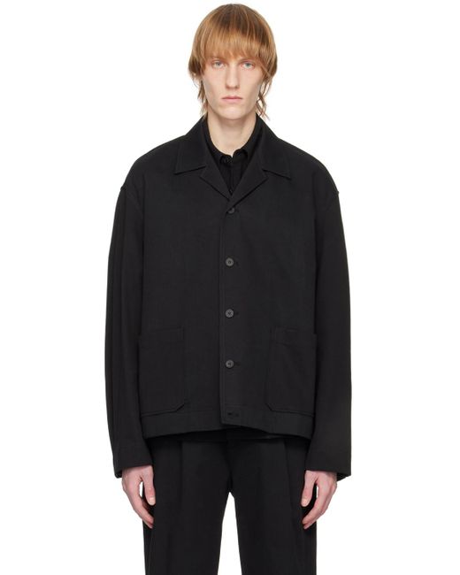 LE17SEPTEMBRE Black Button-up Jacket for men