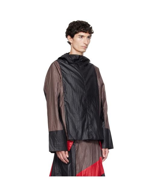 Kiko Kostadinov Black Tomelilla Stripe Jacket for men