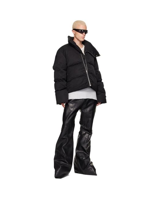 Rick Owens Black Tower Turtle Down Jacket for men