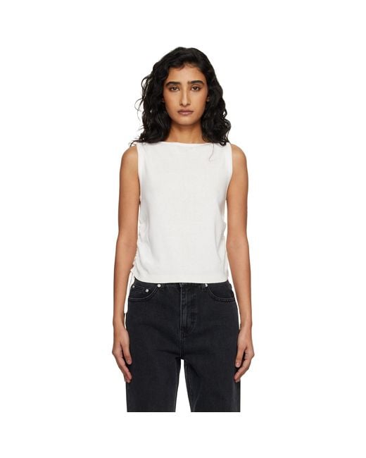 DUNST Black Off- Layering Knit Tank Top