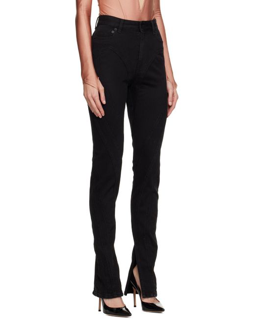 Mugler Spiral ジーンズ Black