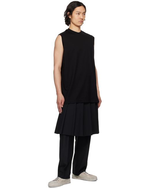 メンズ Julius ブラック Cotton Sz Jersey ノースリーブTシャツ Black