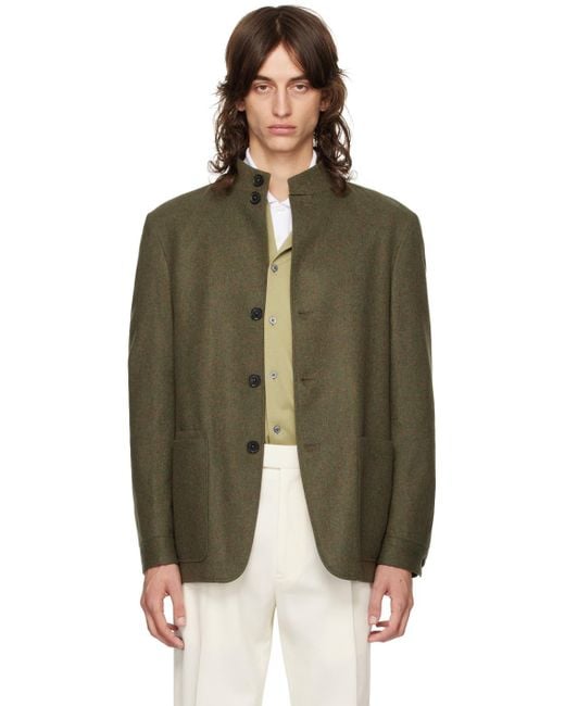 Zegna Green Il Conte Chore Jacket for men