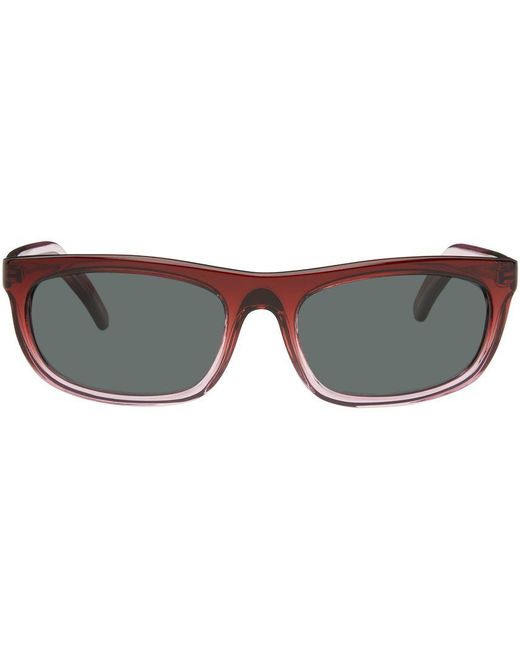 Our Legacy Black Red Shelter Sunglasses for men