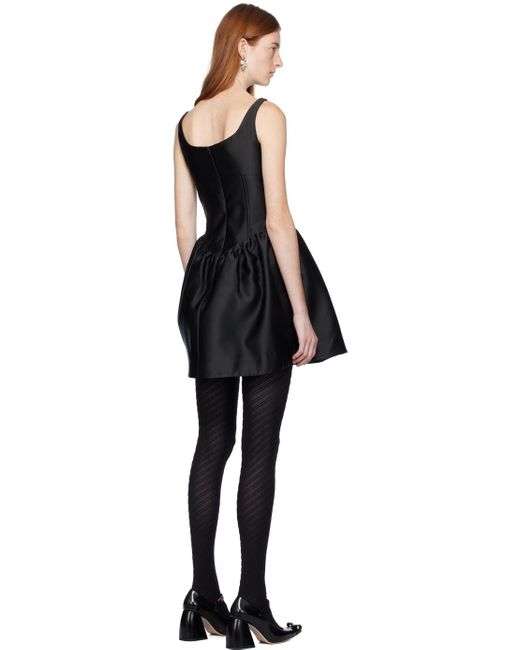 Black puffy sales short dress