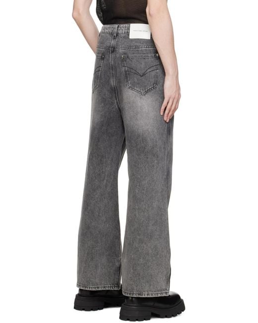 Feng Chen Wang パネルデザイン ジーンズ Feng Chen Wang パネルデザイン ジーンズ Feng Chen Wang