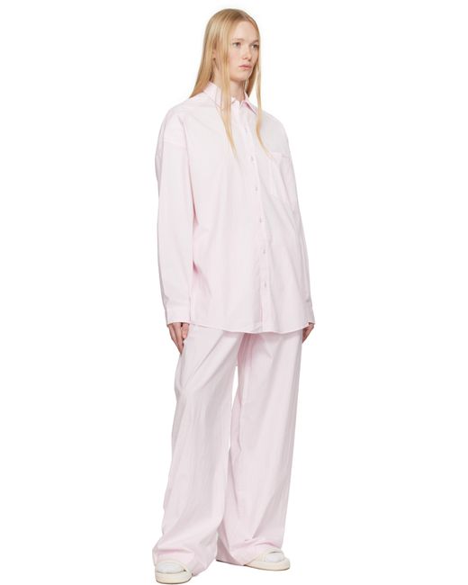 Skims Black Cotton Poplin Oversized Sleep Pyjama Set