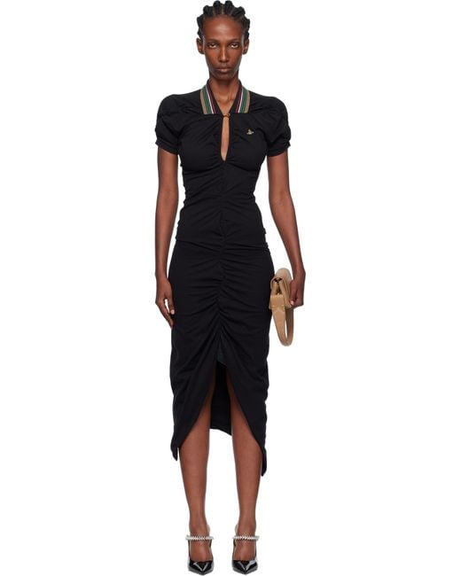 Vivienne Westwood Black Pulling Midi Dress