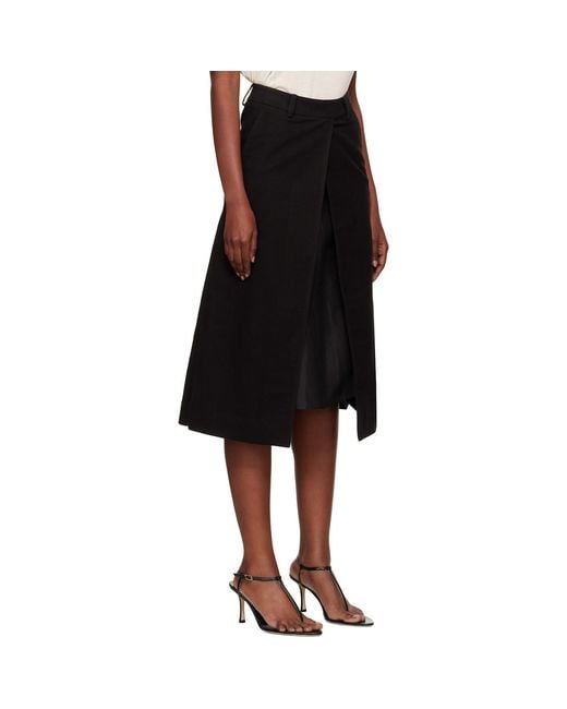 GIA STUDIOS Black Grace Midi Skirt