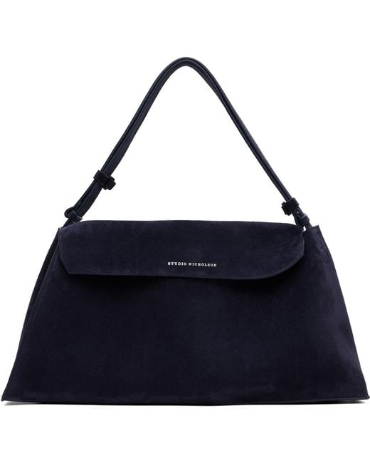 Studio Nicholson Blue Shiboru Suede Bag for men