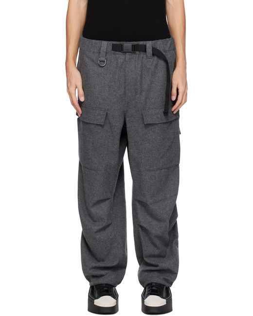Y 3 Flannel Cargo Pants in Black for Men Lyst UK
