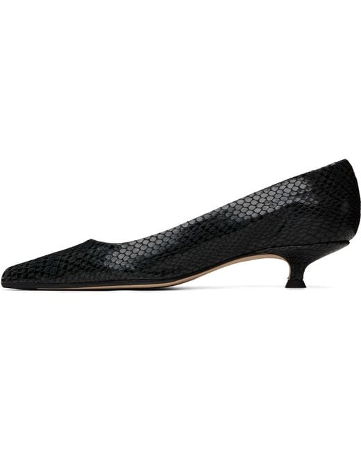 Aeyde Black Cari Pointed-Toe Heels
