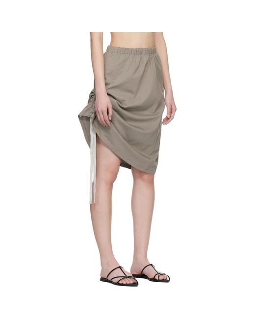 Renaissance Renaissance Multicolor Khaki Samantha Reversible Midi Skirt