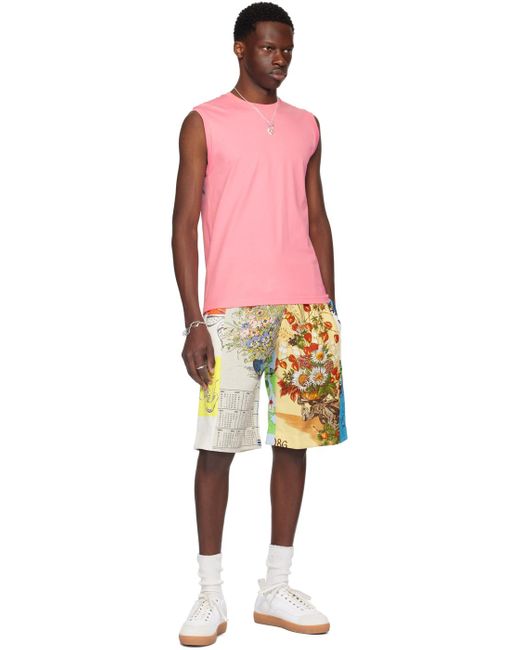 MARINE SERRE Multicolor Regenerated Shorts for men