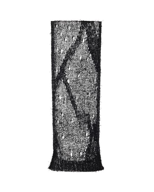 Our Legacy Black Net Scarf