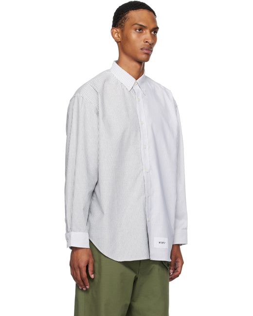 (w)taps White Bd 05 Shirt for men