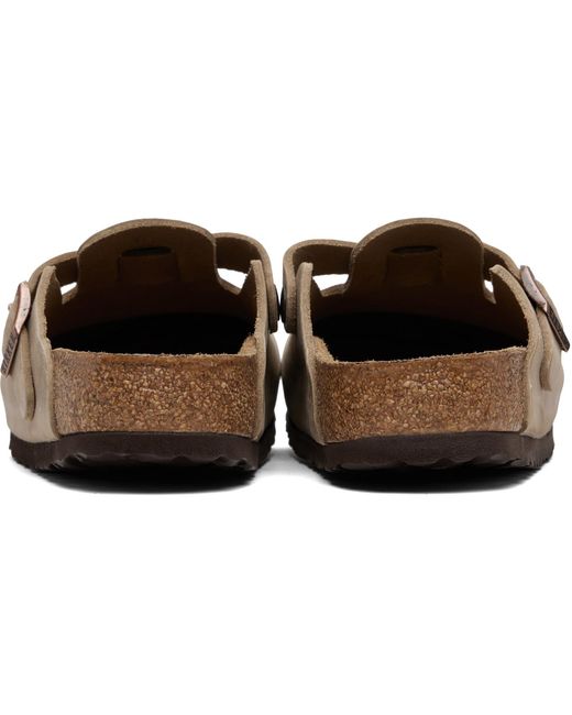 Birkenstock Black Regular Boston Oiled Leather Slip-On Loafers