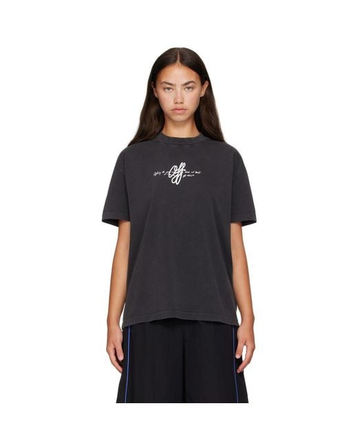 Off-White c/o Virgil Abloh Black 'Off' Stroke T-Shirt