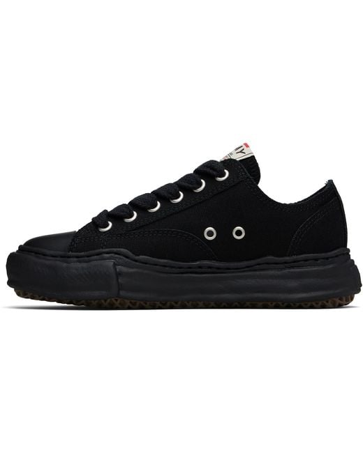 Maison Mihara Yasuhiro Black Peterson Og Sole Canvas Low-Top Sneakers for men