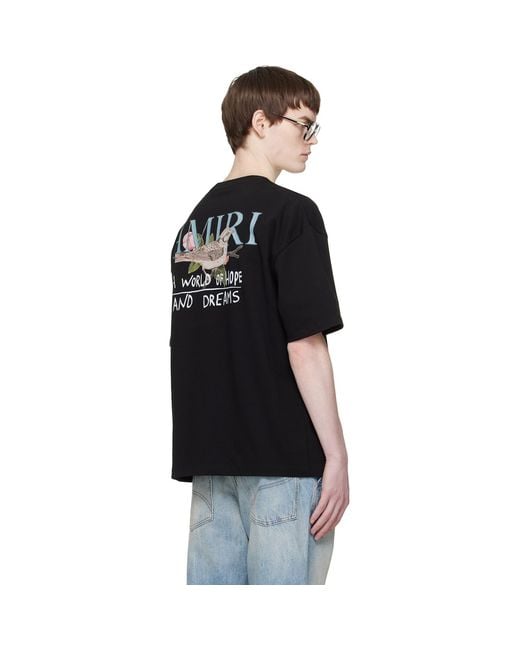 Amiri Black 'Hope And Dreams' T-Shirt for men