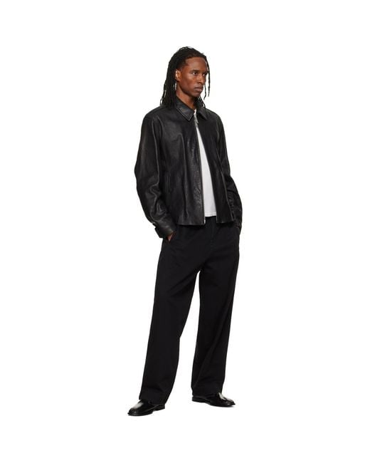 HUGO Black Pleated Trousers for men