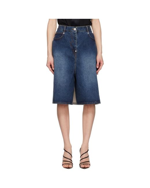 Pushbutton Blue Hybrid Regular Skort