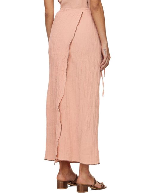 Baserange Pink Shok Maxi Skirt