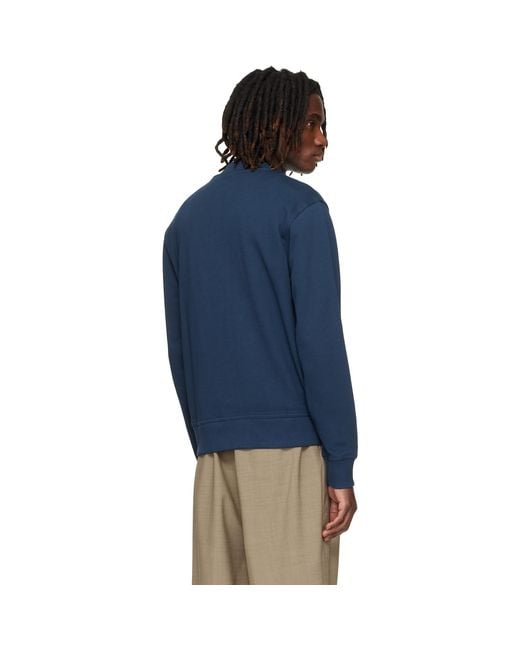 Boss Blue Chest Logo Sweatshirt for men