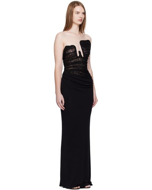 Christopher Esber ブラック Salacia レース マキシドレス Black