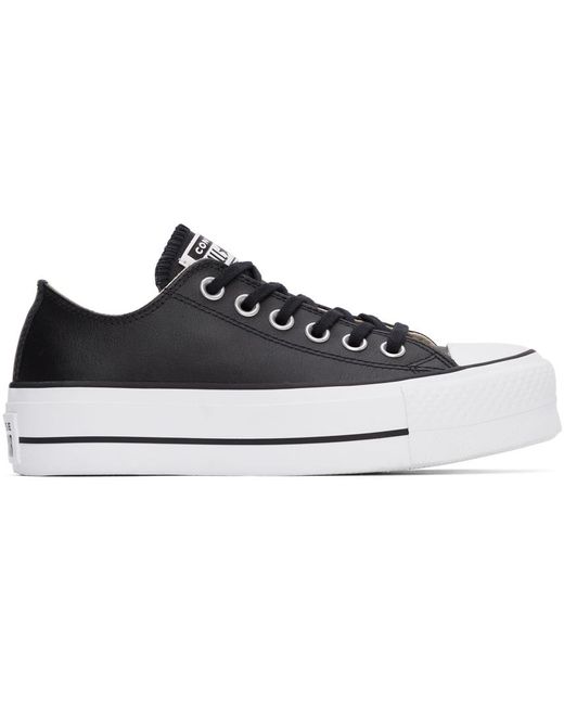 converse negras leather