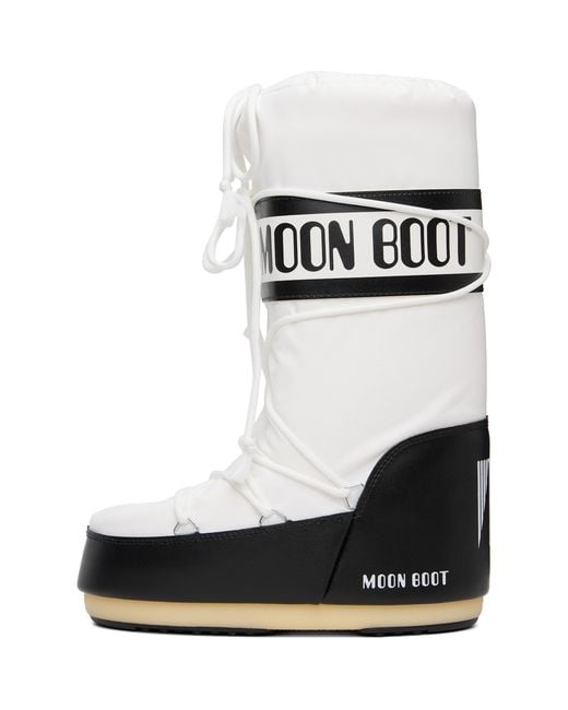 Moon Boot Black Icon Nylon Boots for men