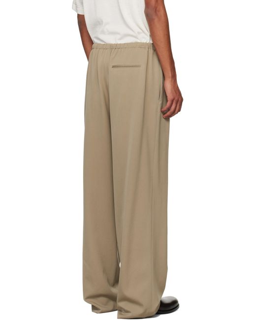 The Row Natural Taupe Donatello Trousers for men