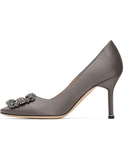 Manolo Blahnik Black Hangisi 90 Heels