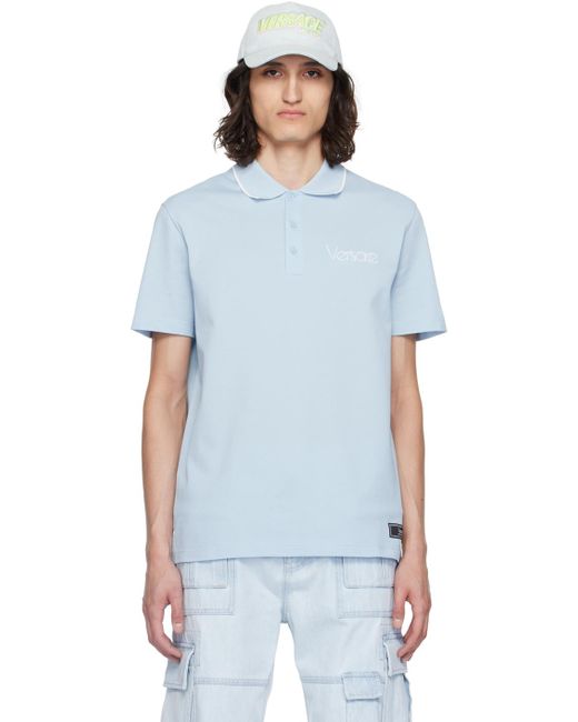 Versace Blue 1978 Re-Edition Polo for men