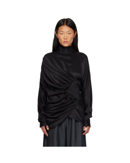 Kiko Kostadinov Black Jacana Blouse