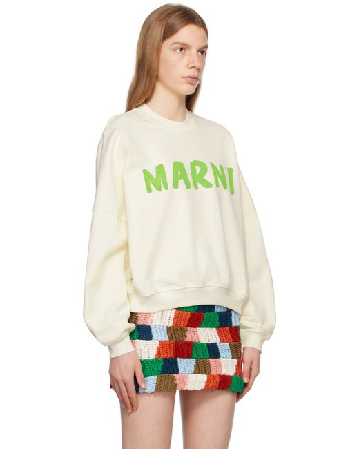 Marni Multicolor Off-white Printed Sweatshirt