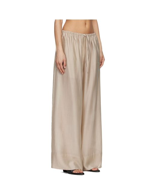 Entire studios Natural Vento Wide Leg Trousers
