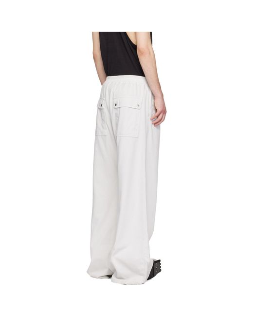 Rick Owens Black Off- Temple Geth Belas Sweatpants for men