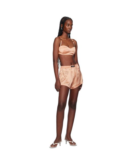 Palm Angels Black Monogram Balconette Bra