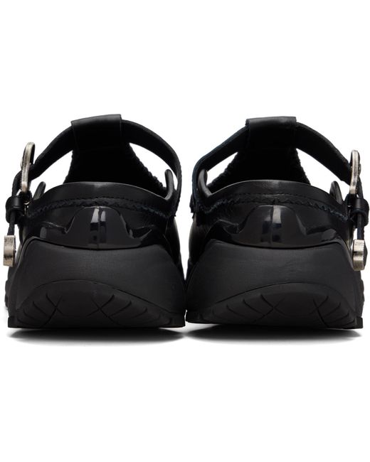ANDERSSON BELL Black Mary Jane Mule Loafers for men