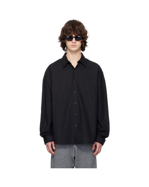 Entire studios Black Miller Shirt for men